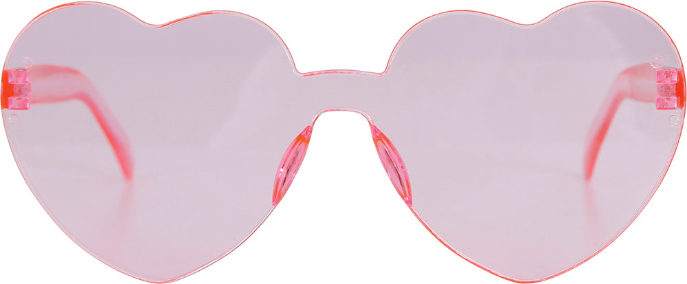 TRANSPARENT HEART GLASSES
