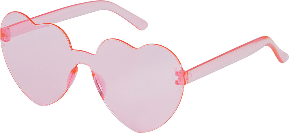 TRANSPARENT HEART GLASSES