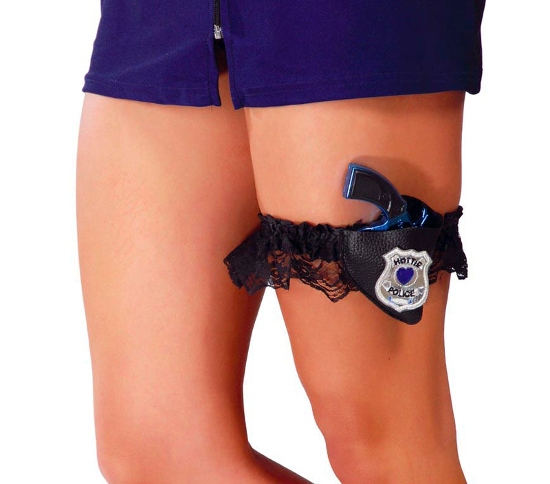 SUSPENDER WITH POLICE GUN