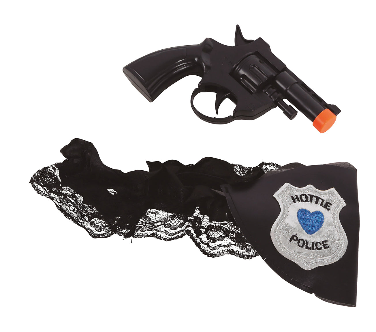 SUSPENDER WITH POLICE GUN