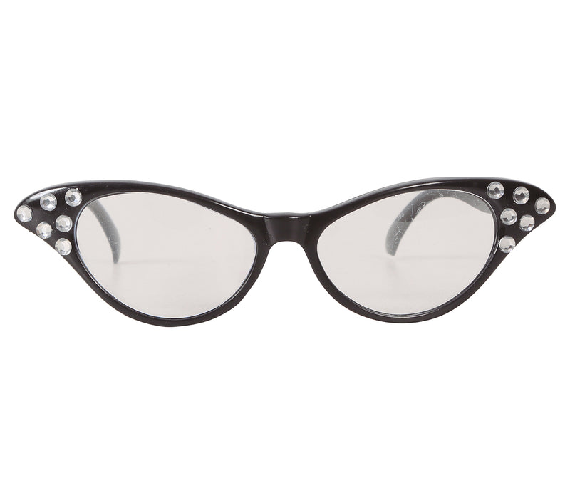 BLACK 60S GLASSES