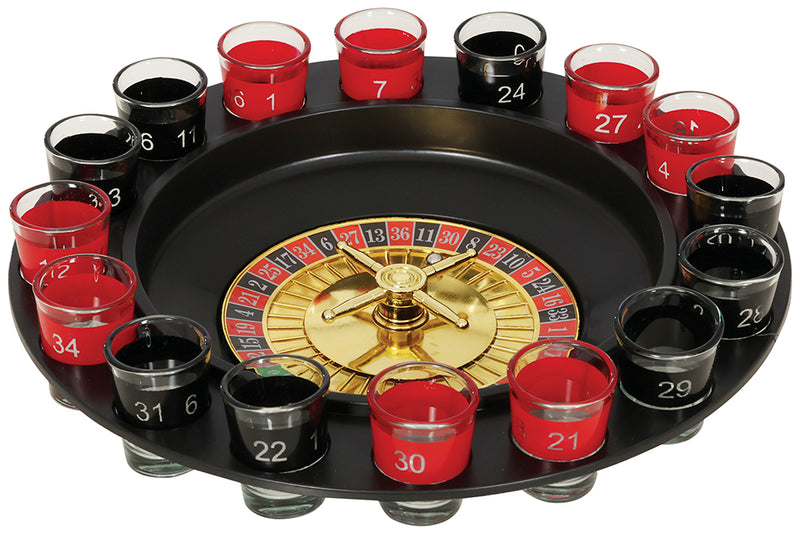 ROULETTE DRINKING GAME 29 CM, 16 GLASSES X 4.5 CM