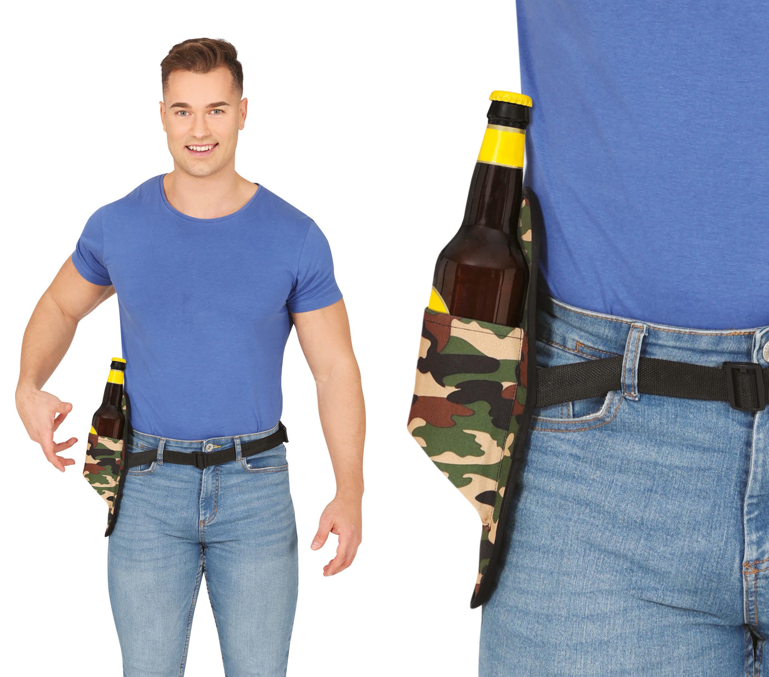 BOTTLE HOLDER IN CAMOUFLAGE COLORS