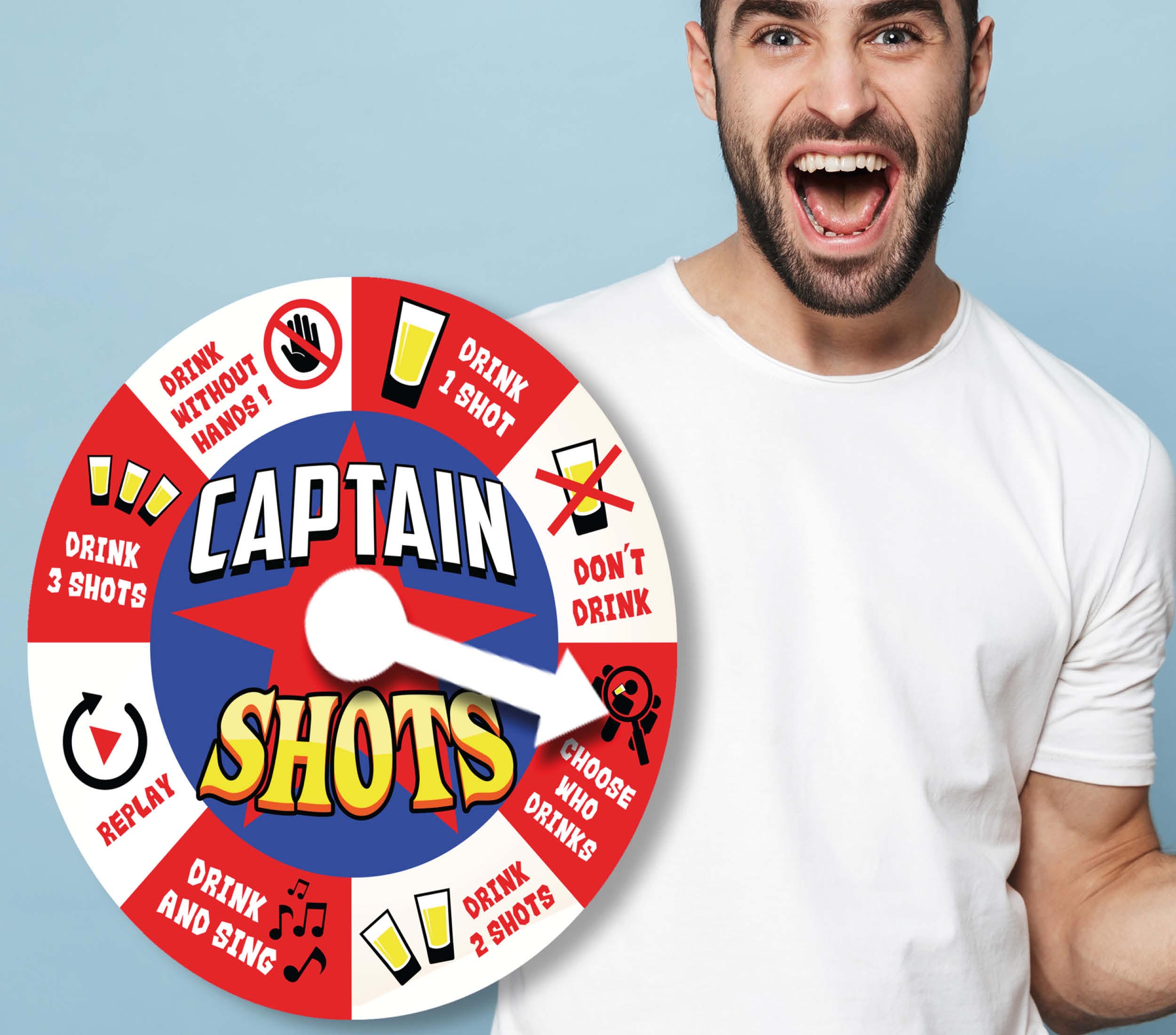 CAPTAIN SHOTS ROULETTE, 40 CMS