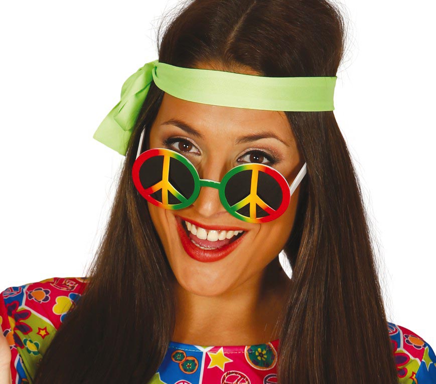 MULTICOLOUR HIPPY GLASSES
