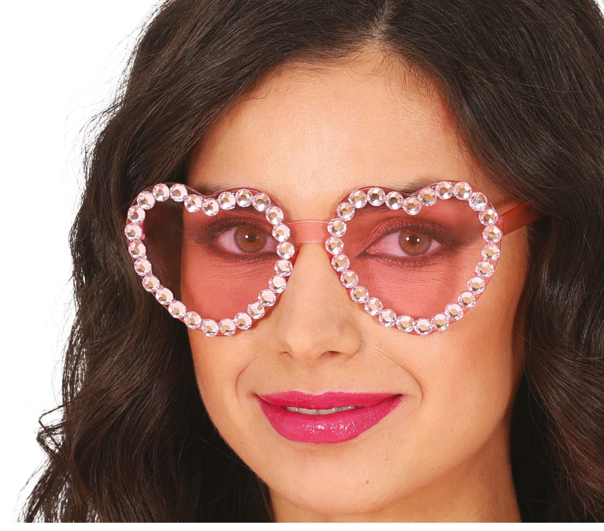 HEART GLASSES WITH DIAMONDS, ADULTS