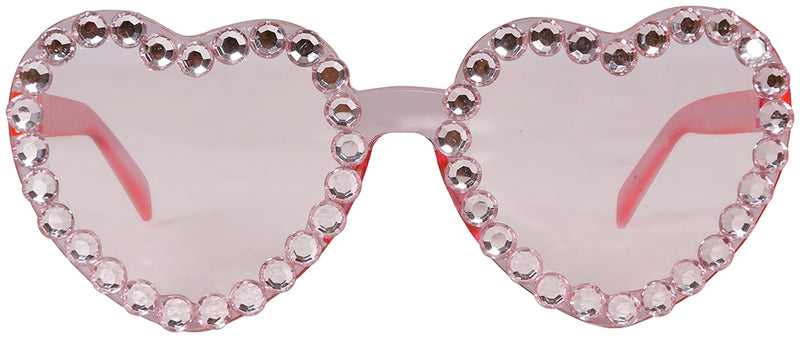 HEART GLASSES WITH DIAMONDS, ADULTS