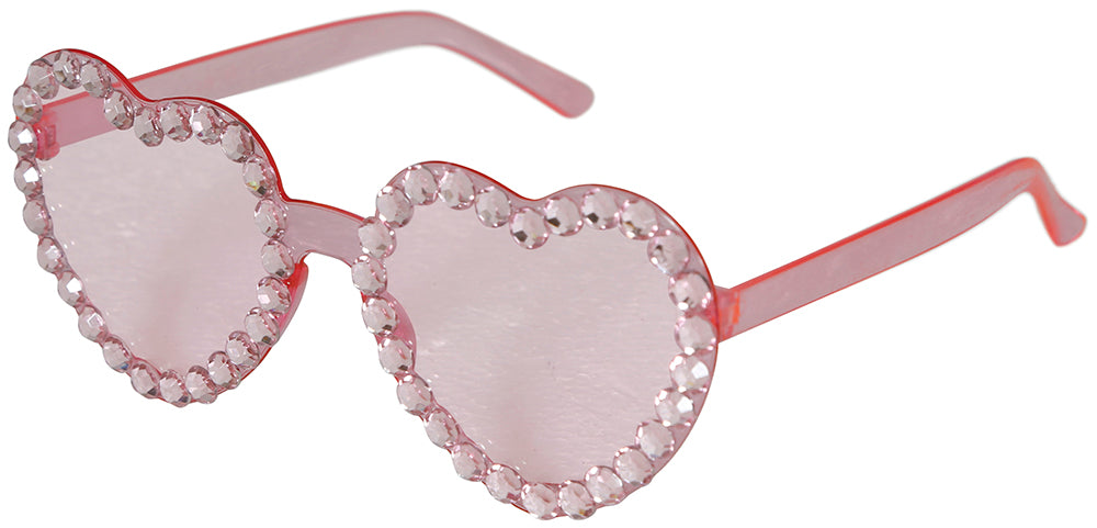 HEART GLASSES WITH DIAMONDS, ADULTS