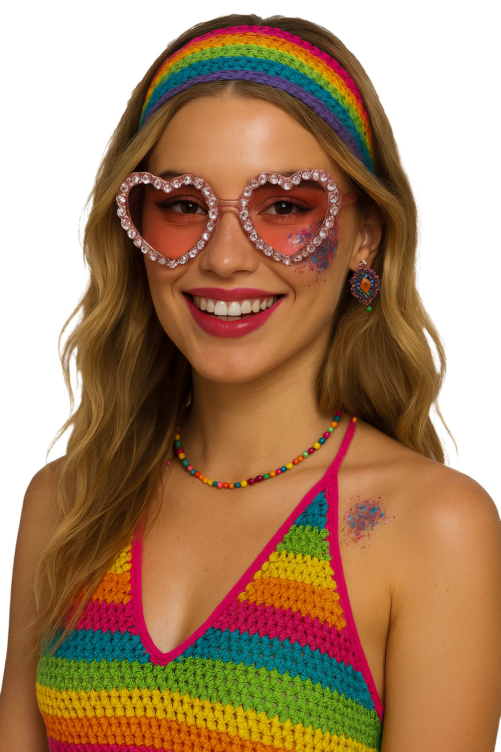 HEART GLASSES WITH DIAMONDS, ADULTS
