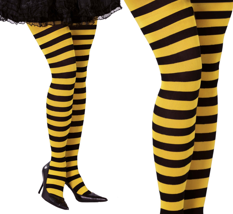 BLACK STRIPED TIGHTS
