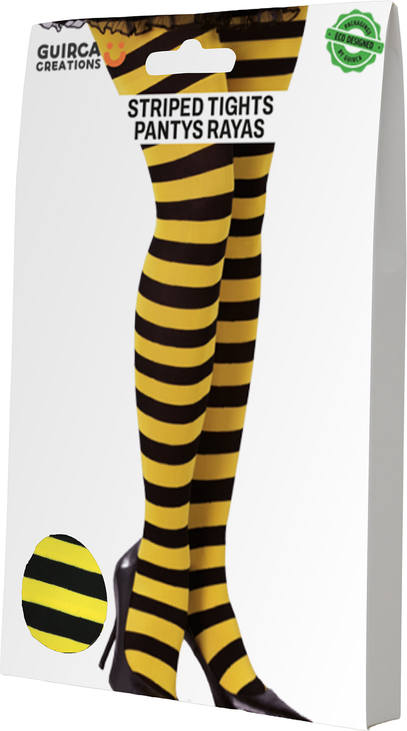 BLACK STRIPED TIGHTS