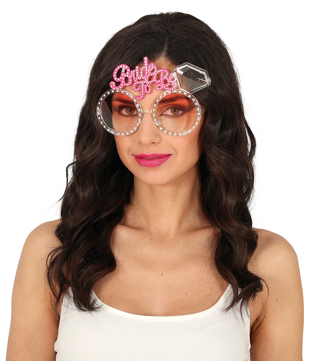 BRIDE GLASSES WITH DIAMONDS, ADULTS