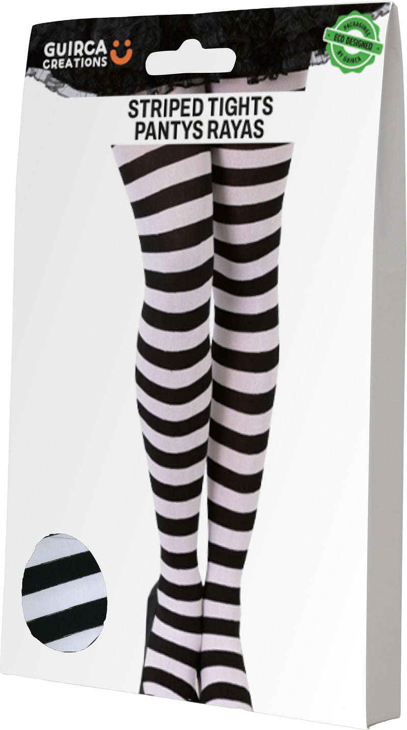 BLACK STRIPED TIGHTS