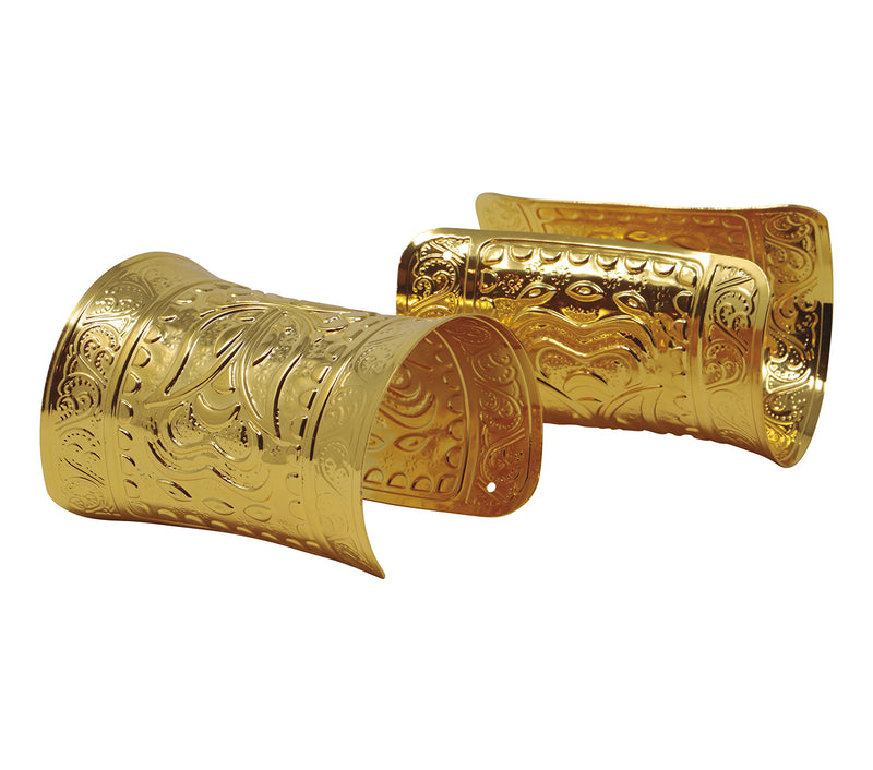 PAIR OF METAL BRACELETS