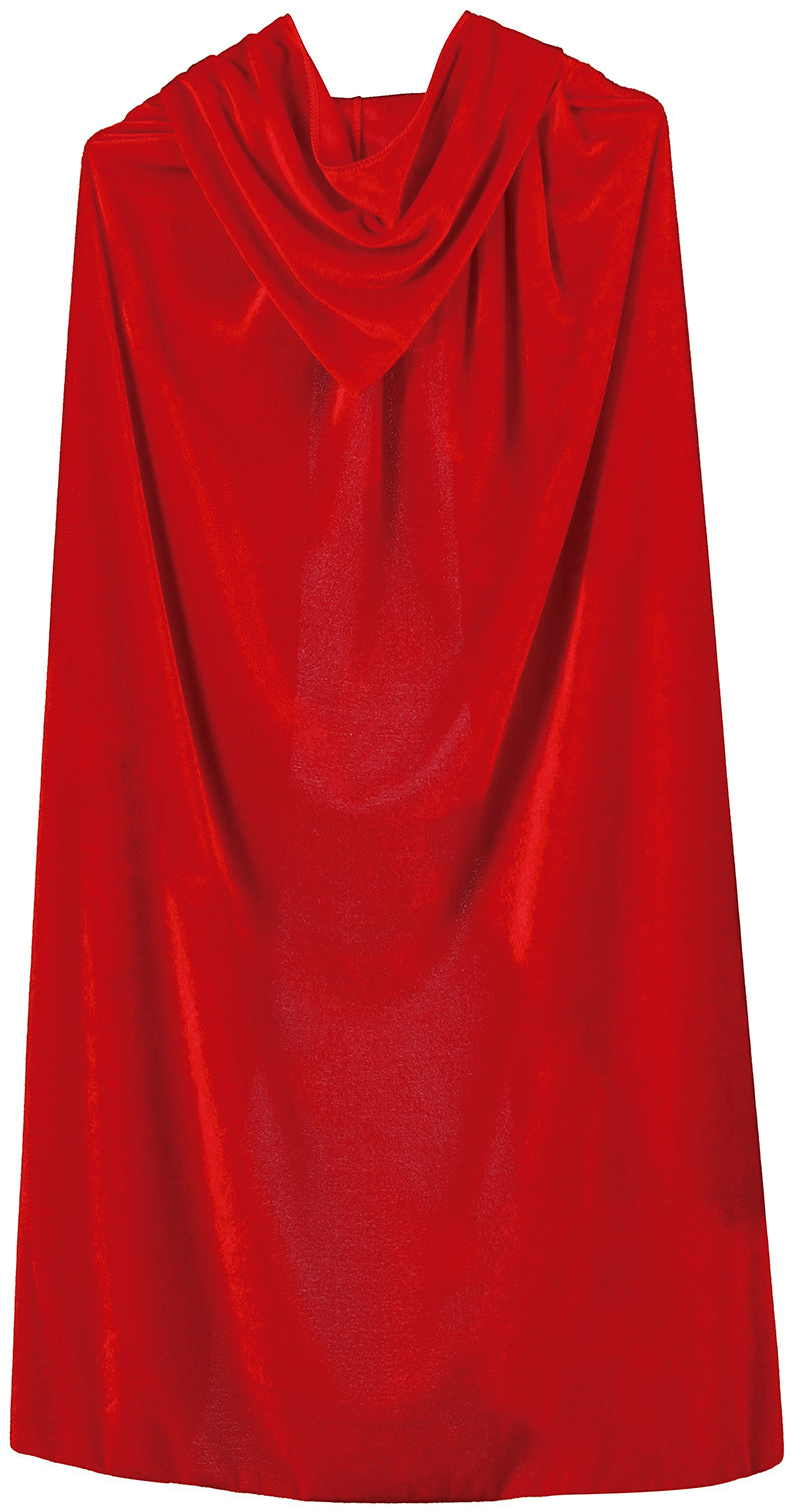 VELVET HOODED CAPE WITH HOOD, 100 CM