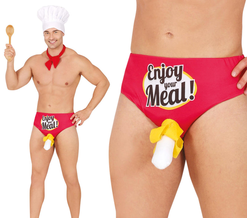 FUNNY UNDERPANTS "ENJOY YOUR MEAL!", ADULTS