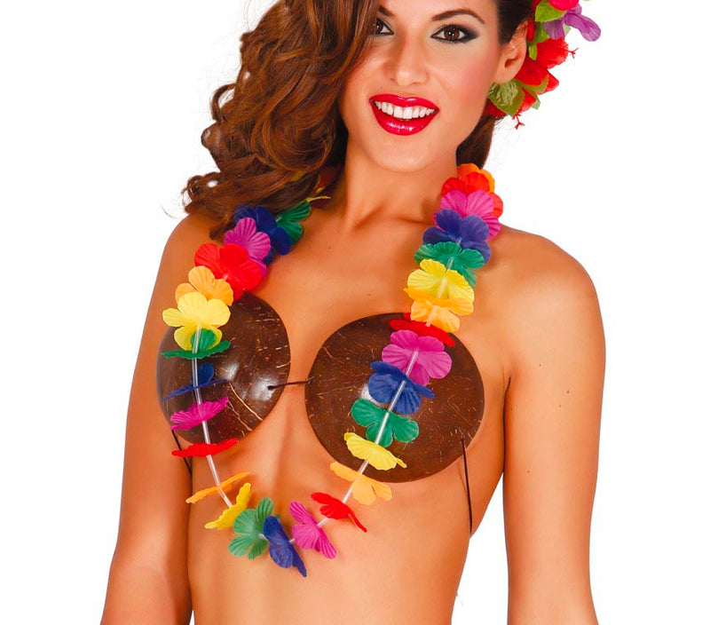 MULTICOLOUR HAWAIIAN NECKLACE