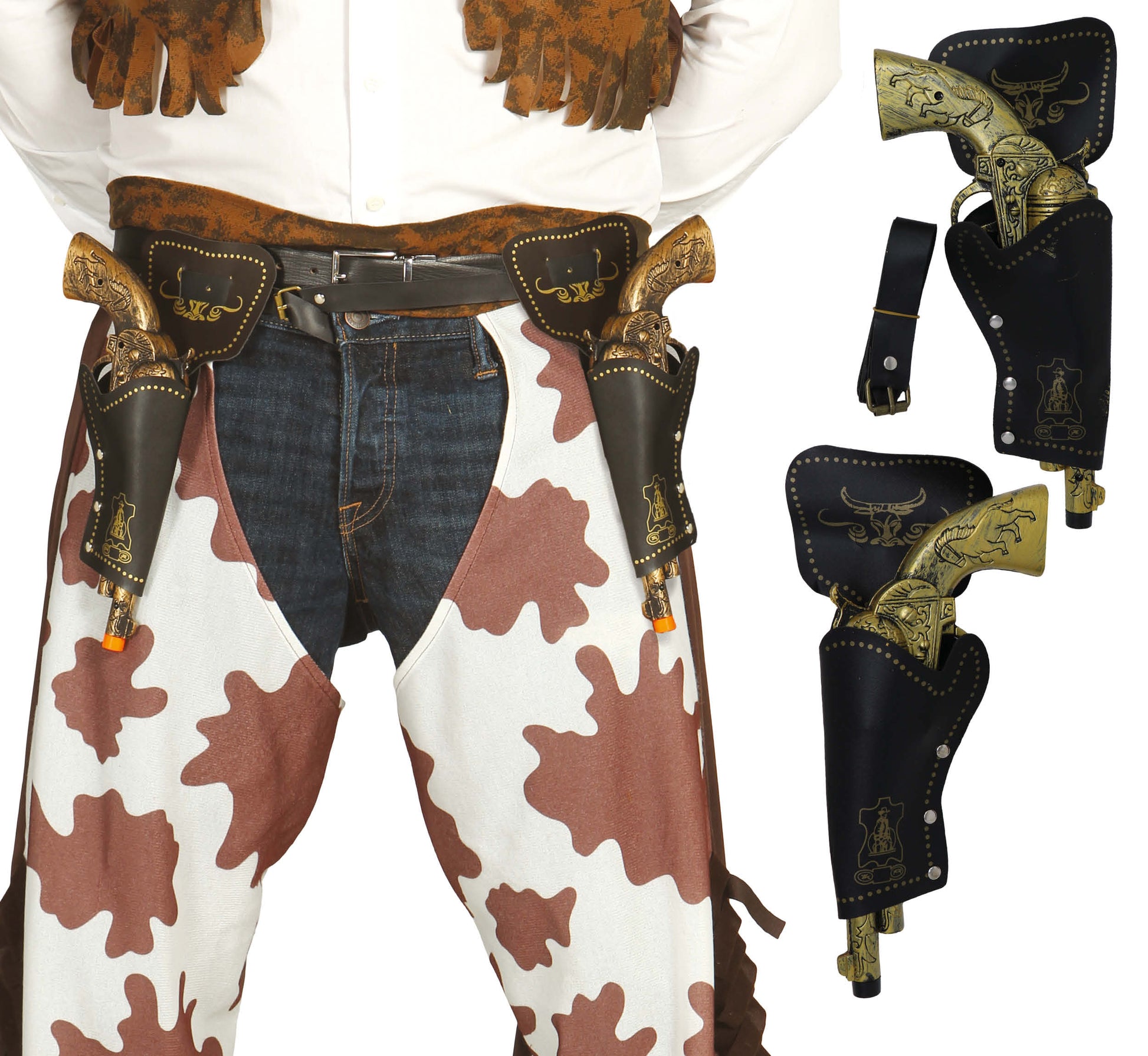 DOUBLE HOLSTER WITH GUNS, 29 CM
