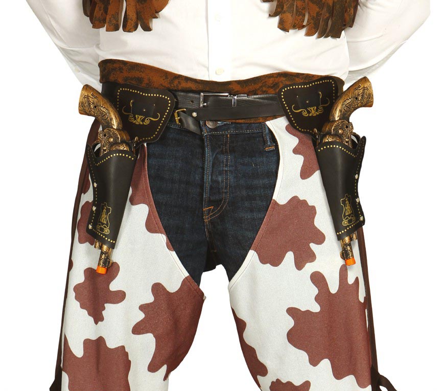 DOUBLE HOLSTER WITH GUNS, 29 CM
