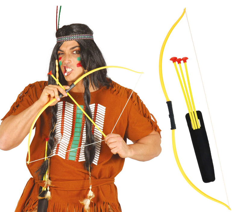 INDIAN BOW WITH ARROWS, 75 CM