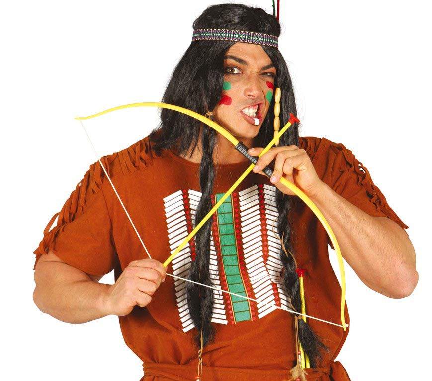 INDIAN BOW WITH ARROWS, 75 CM