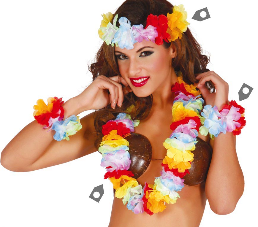 EXTRA MULTICOLOUR HAWAIIAN SET