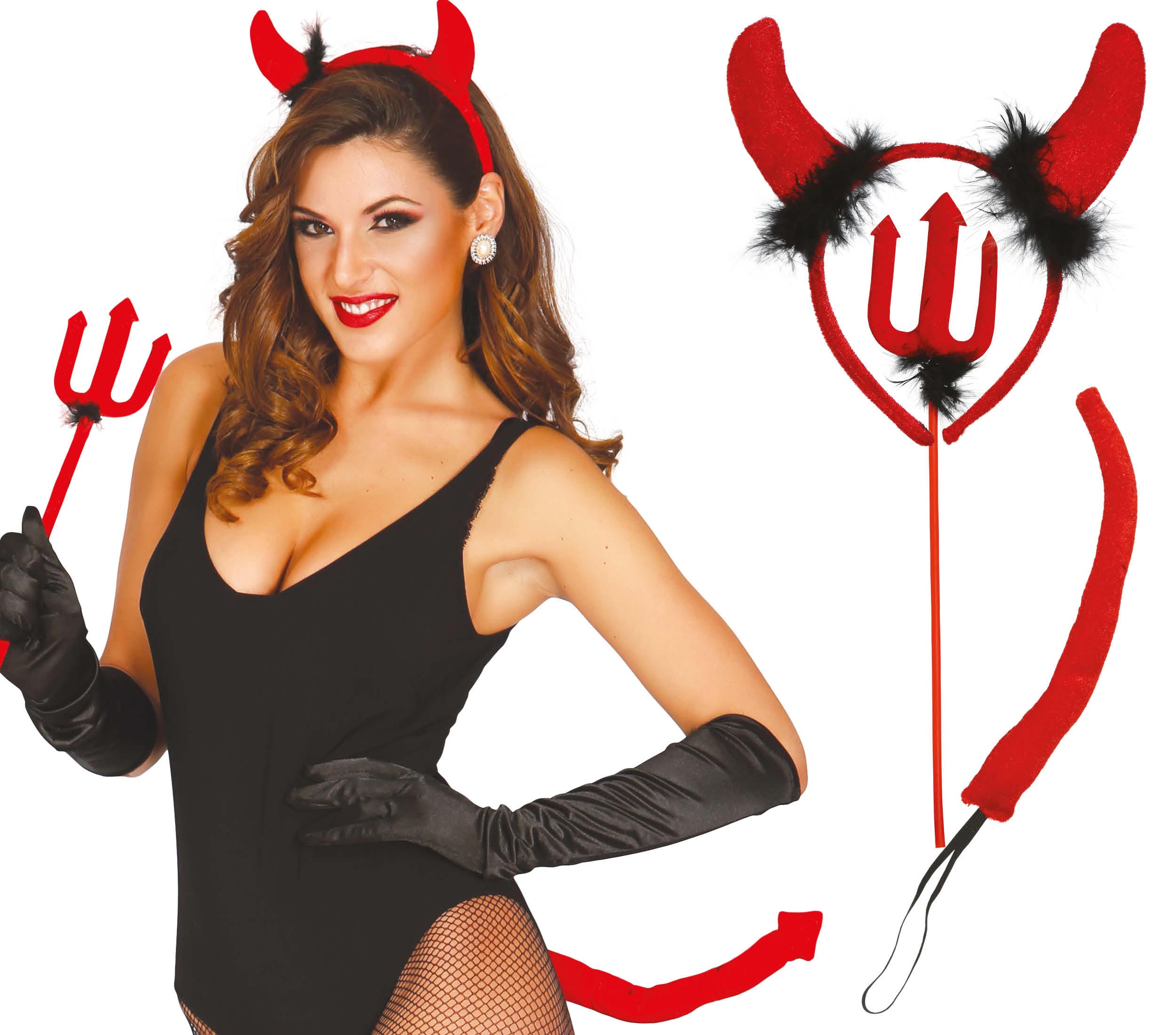 RED 3 PCS DEVIL SET