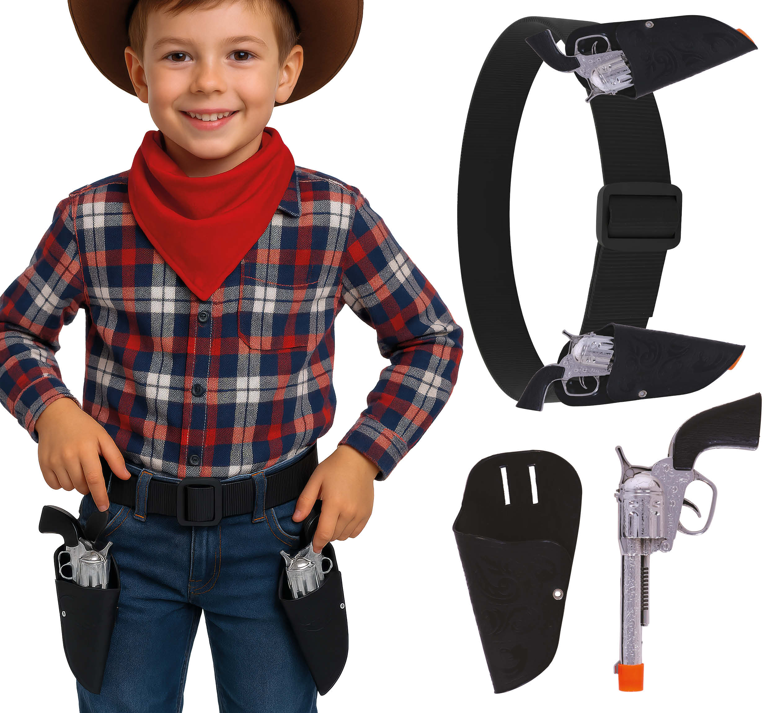 DOUBLE HOLSTER WITH TWO GUNS