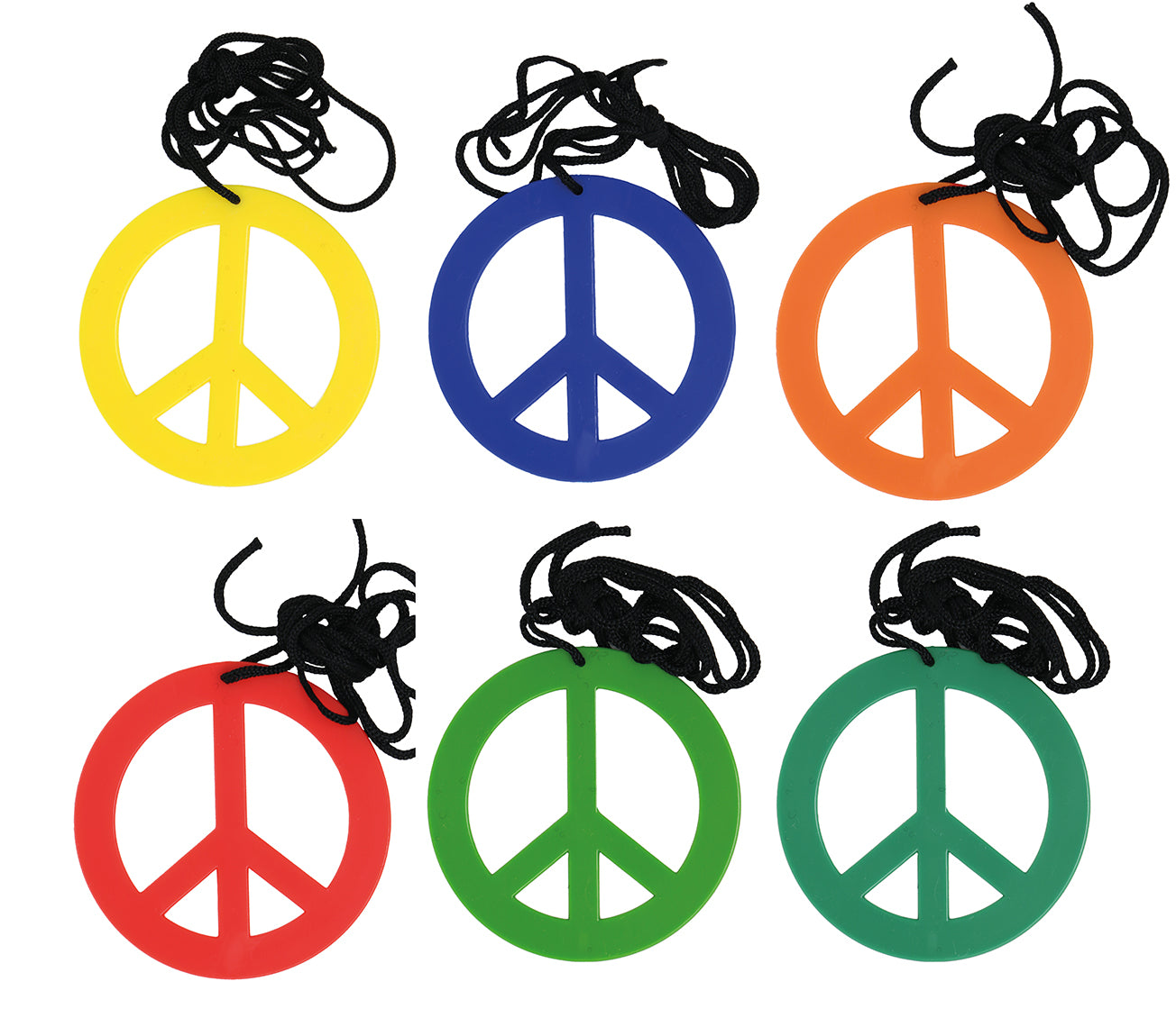 7 CM ASSORTED COLOURS HIPPY PENDANTS