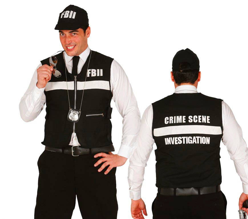 F.B.I. HAT AND WAISTCOAT