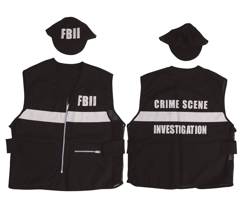 F.B.I. HAT AND WAISTCOAT