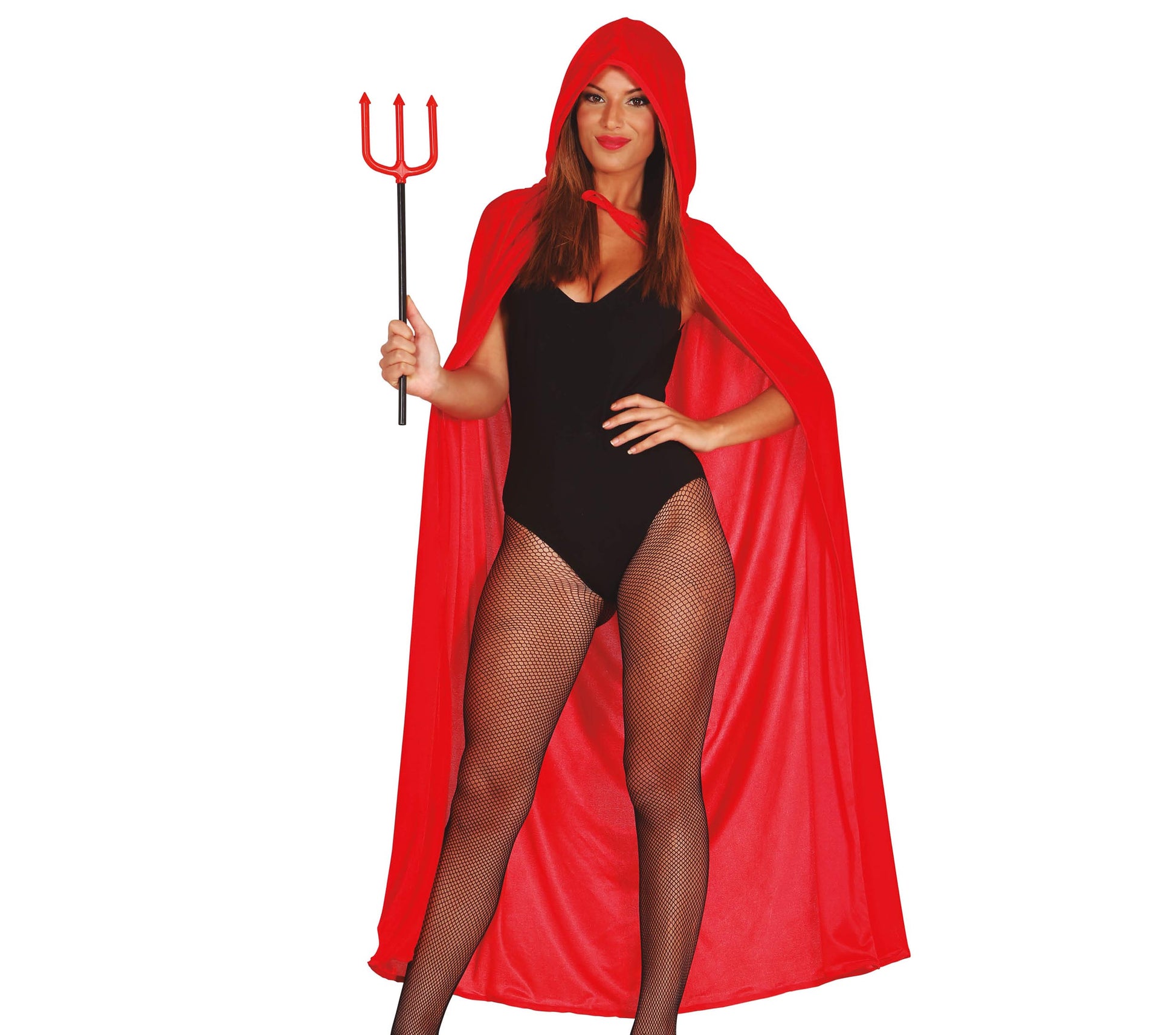 VELVET HOODED CAPE WITH HOOD, 130 CM