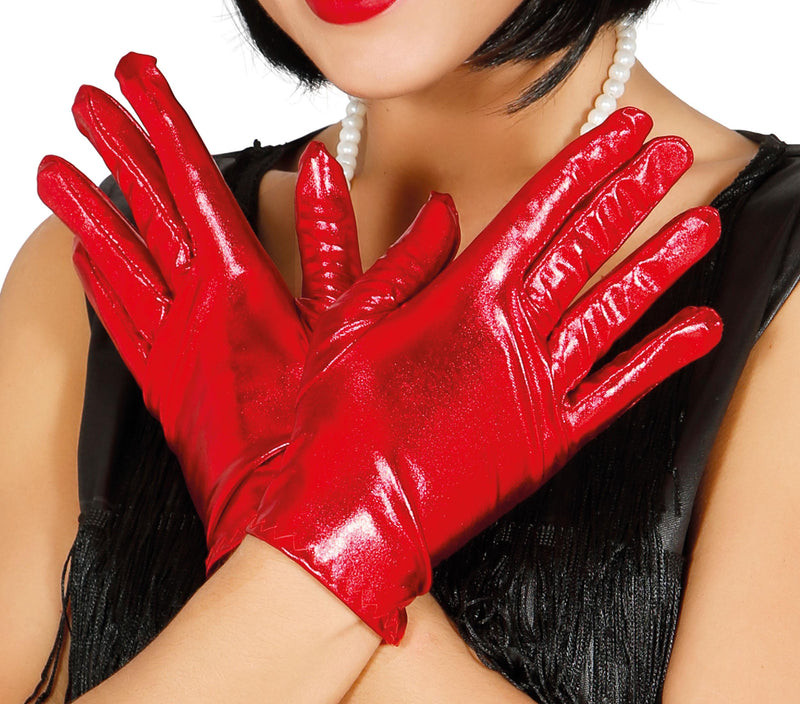 METALLIC GLOVES, 22 CM
