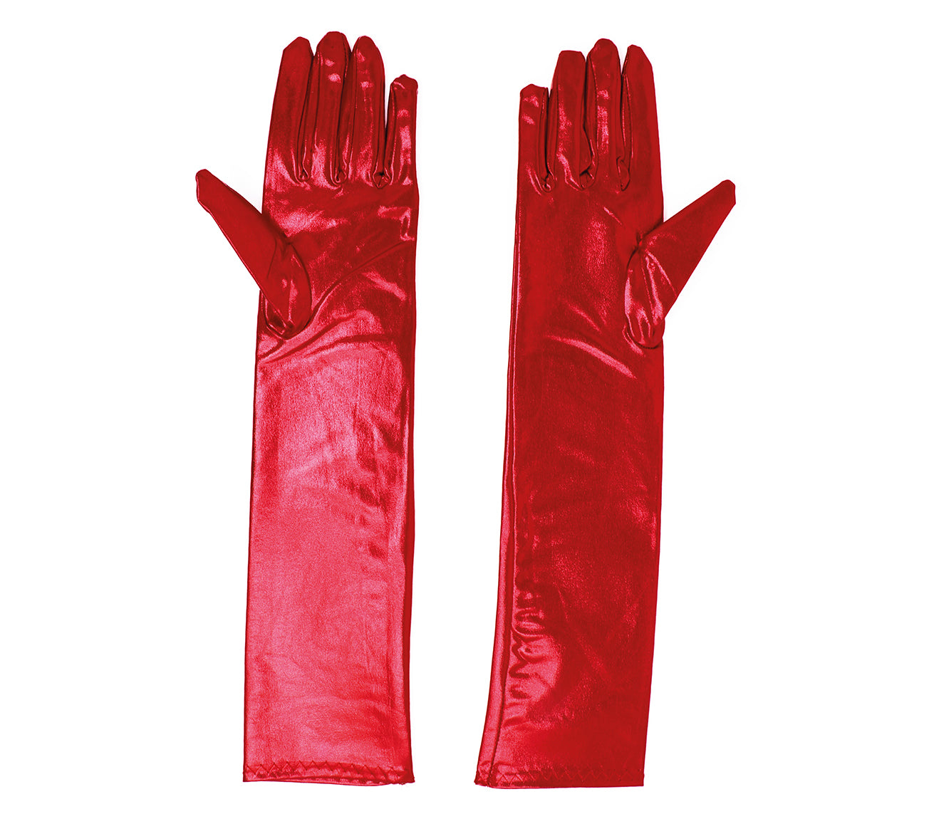 METALLIC GLOVES, 40 CM