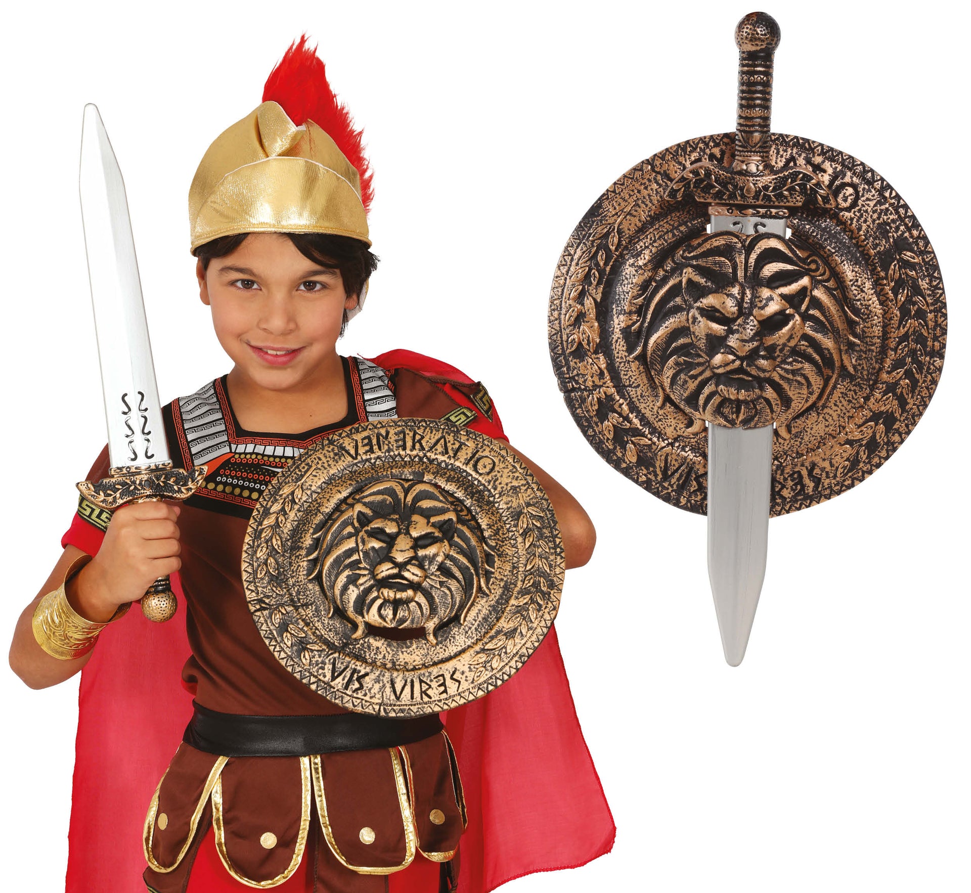 CHILD SHIELD 29 CM AND SWORD 48 CM
