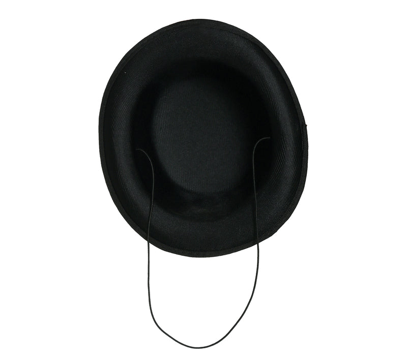 RED FEATHERED MINIHAT TOP HAT