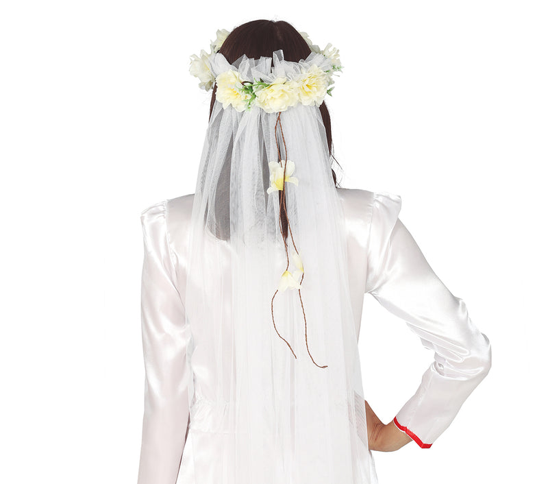 FLOWERS VEIL TIARA