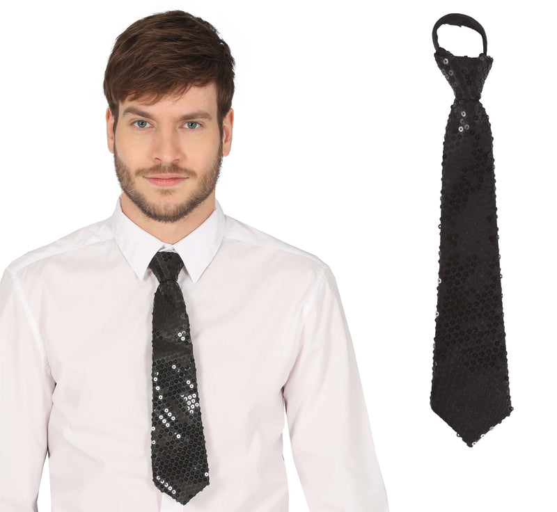 SEQUINS TIE 35 CM
