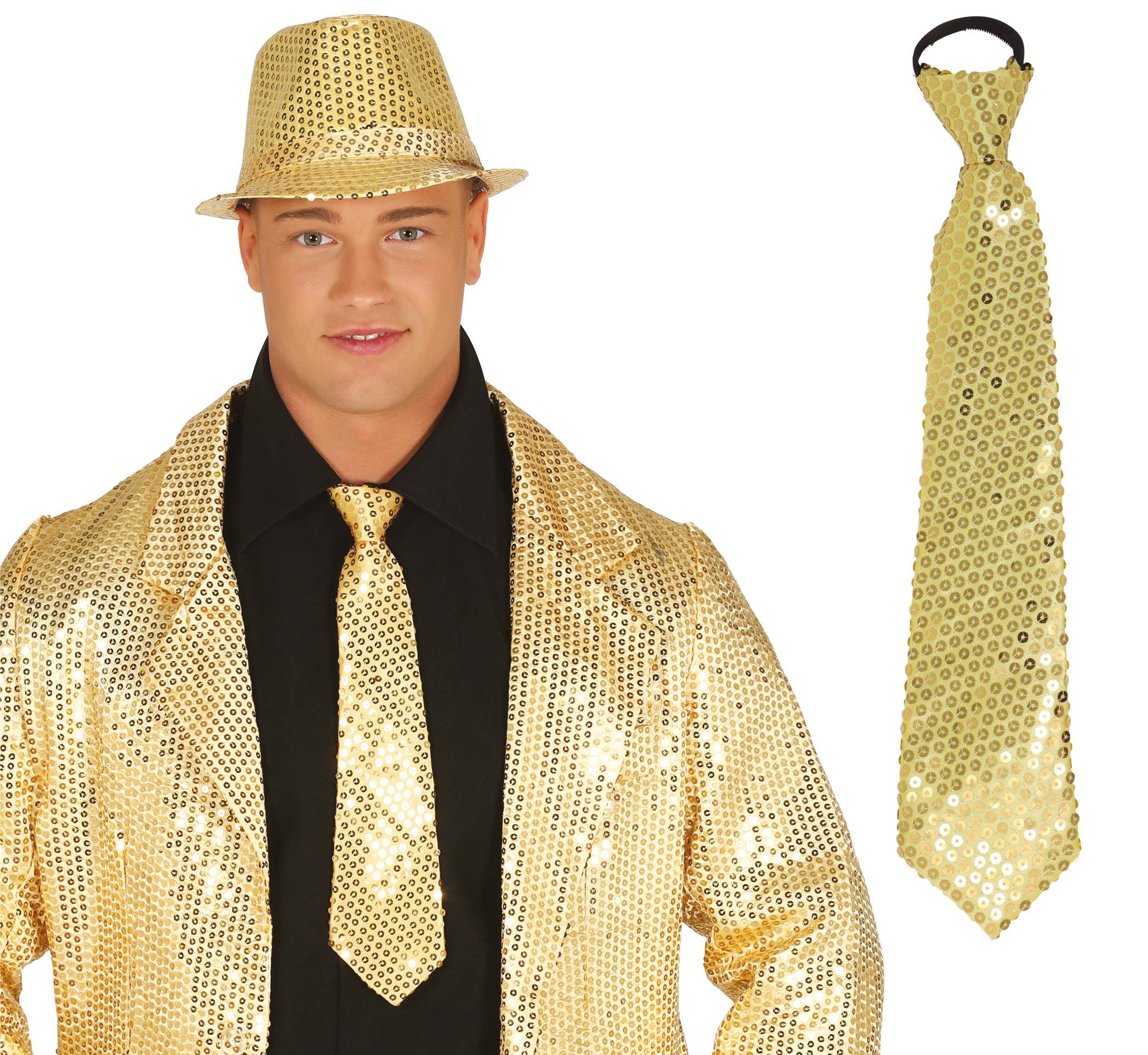 SEQUINS TIE 35 CM
