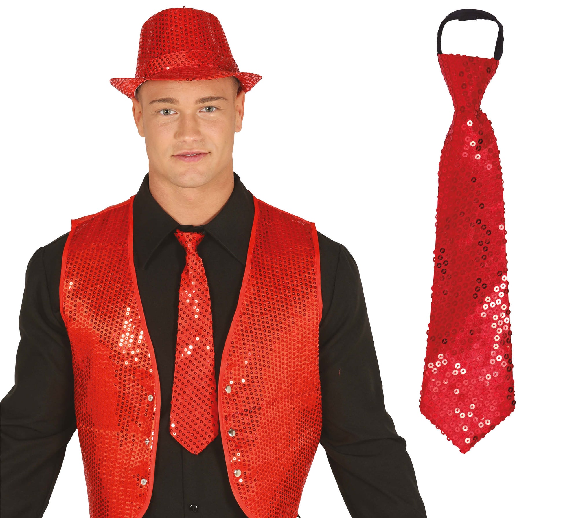 SEQUINS TIE 35 CM