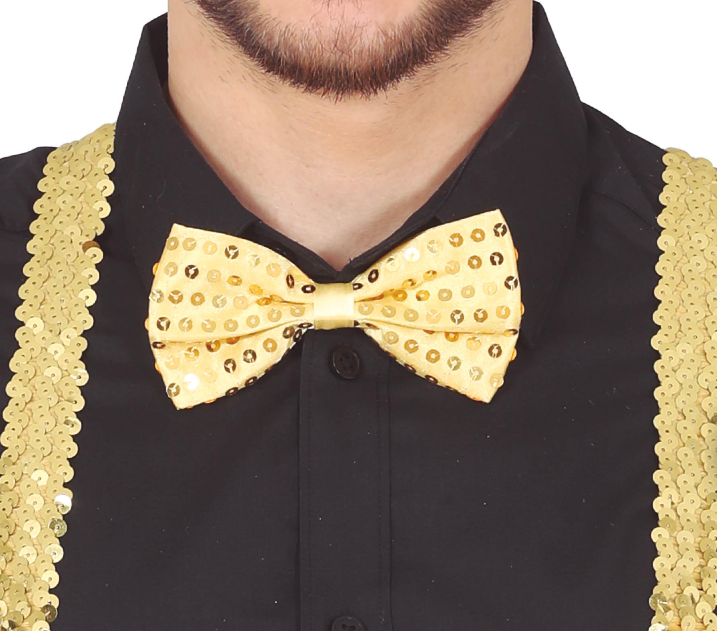 SEQUINED BOW TIE, 12 CM