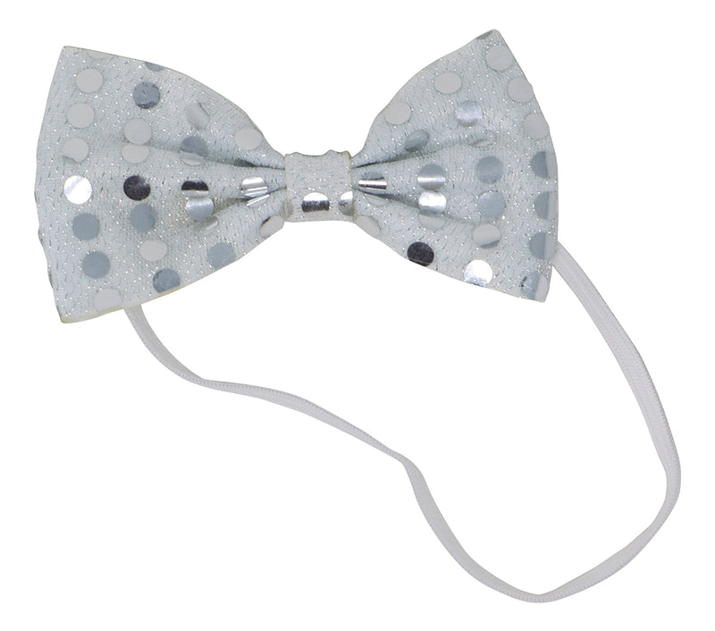 SEQUINED BOW TIE, 12 CM
