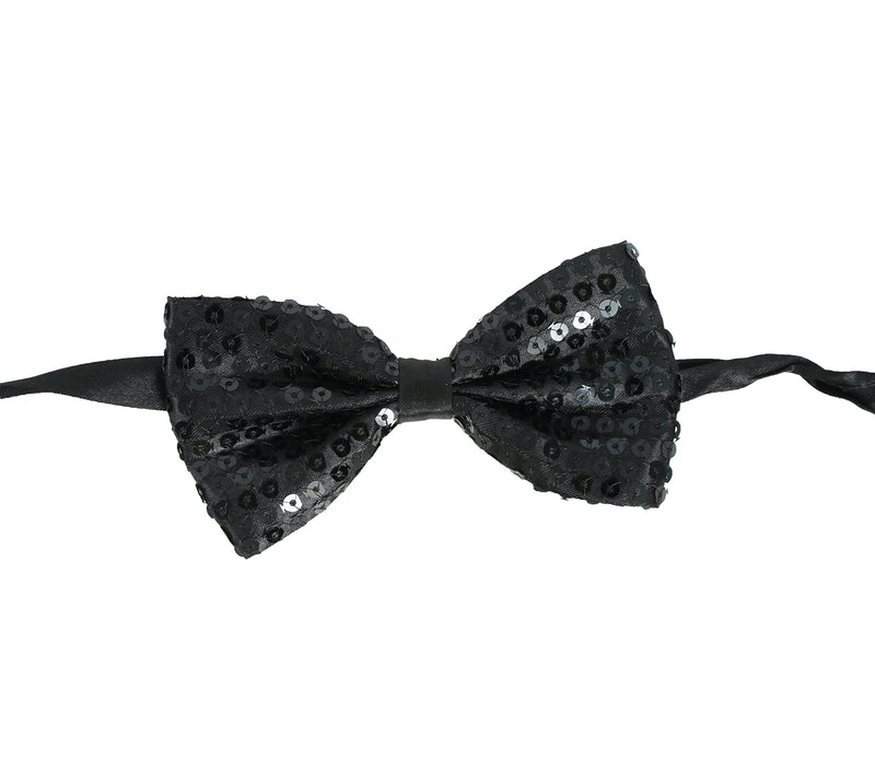 SEQUINED BOW TIE, 12 CM