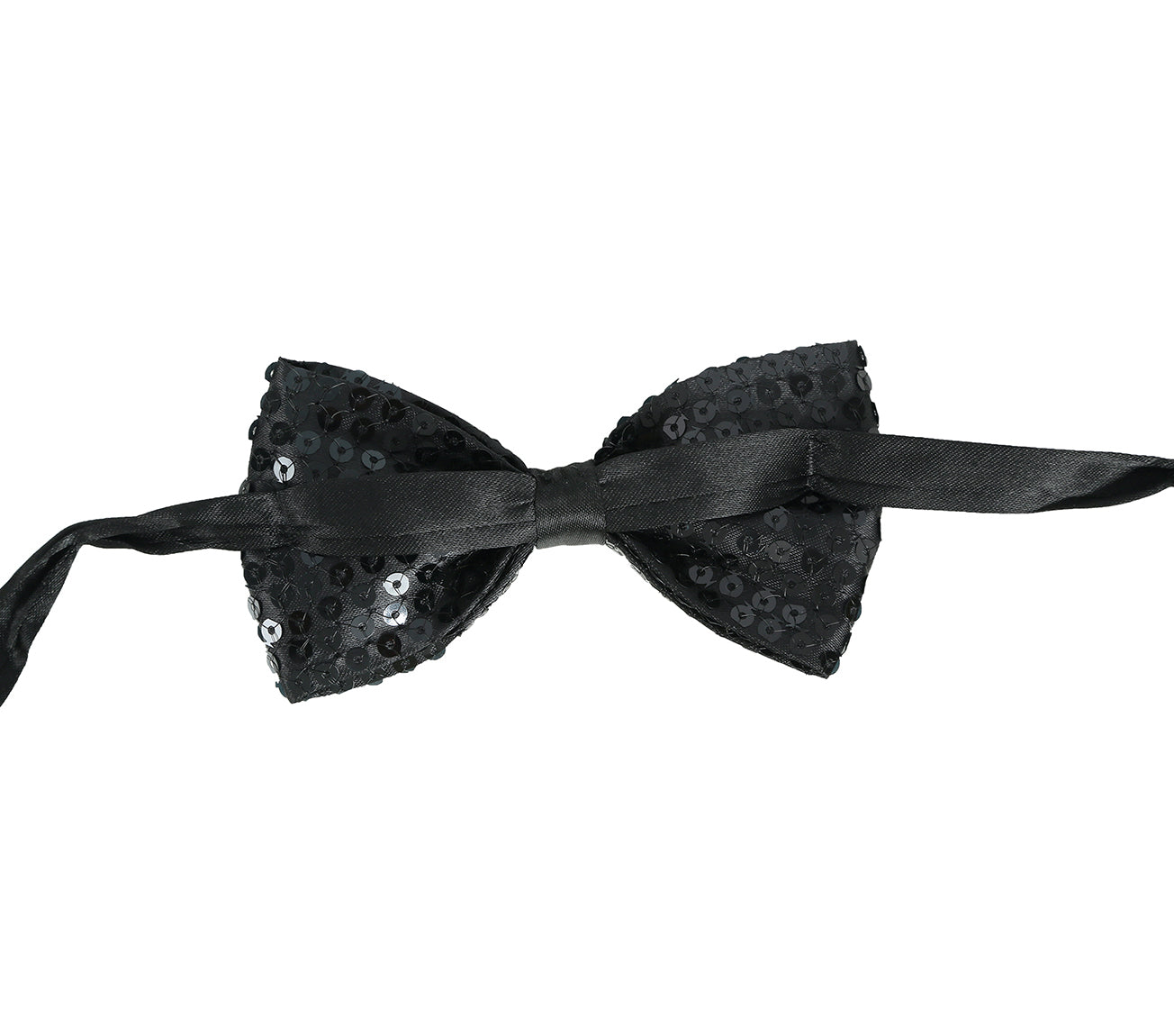 SEQUINED BOW TIE, 12 CM