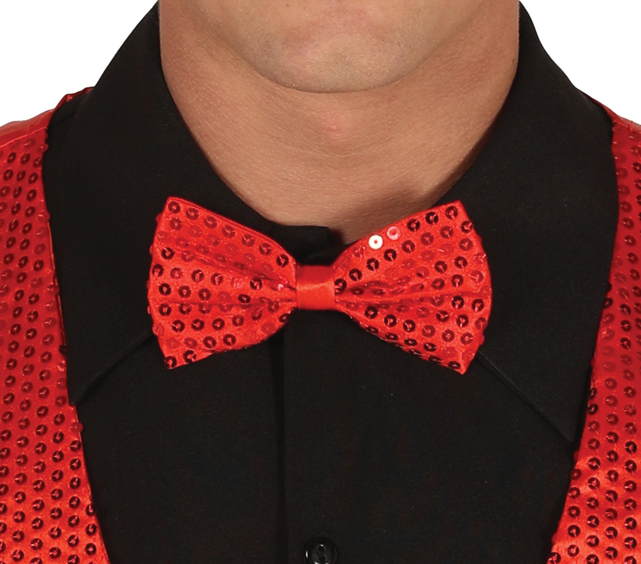 SEQUINED BOW TIE, 12 CM