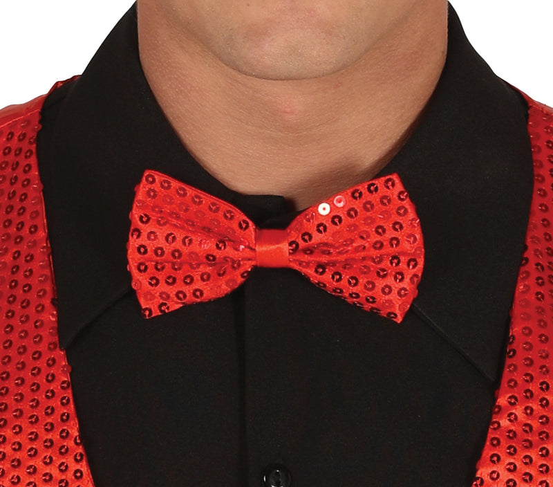 SEQUINED BOW TIE, 12 CM