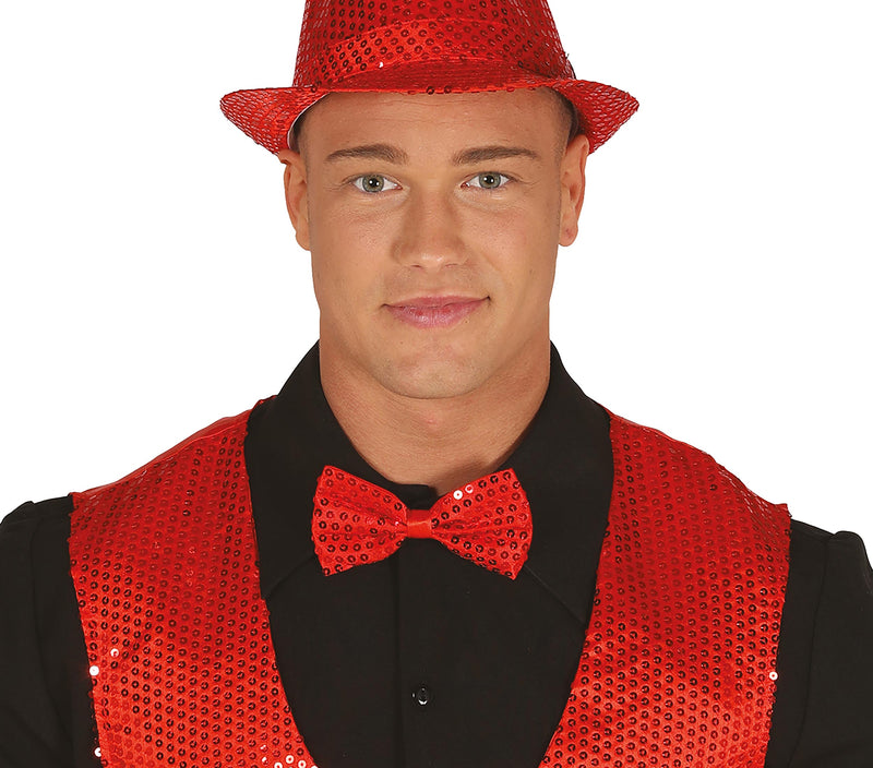 SEQUINED BOW TIE, 12 CM