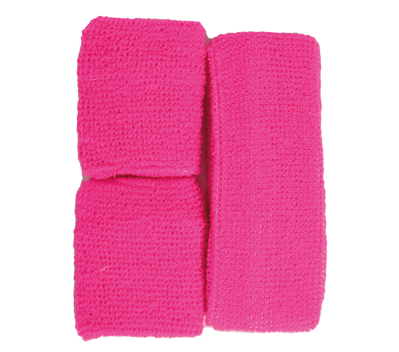 SET 2 WRISTBANDS AND HEADBAND
