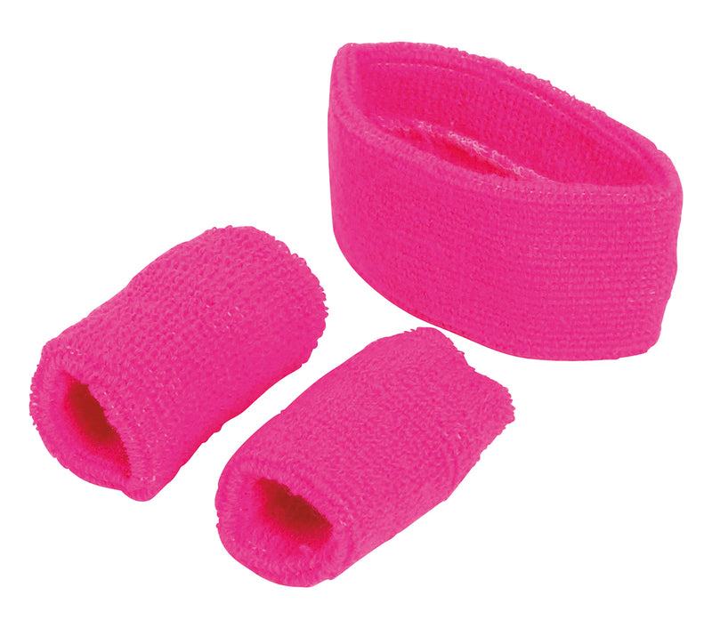 SET 2 WRISTBANDS AND HEADBAND