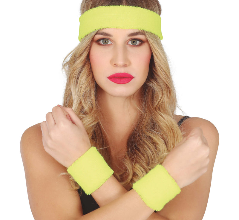 SET 2 WRISTBANDS AND HEADBAND